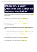 ItN 261 Ch. 2 Exam Questions and Complete Answers Graded A+.