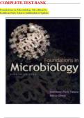 COMPLETE TEST BANK   Foundations in Microbiology 8th edition by Kathleen Park Talaro (Author)latest Update.