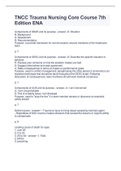 TNCC Trauma Nursing Core Course 7th Edition ENA  Components of SBAR and its purpose - answer--S: Situation B: Background A: Assessment R: Recommendation Purpose- to provide framework for communication amount members of the healthcare team  p. 7  Component