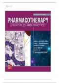 TEST BANK - Pharmacotherapy Principles and Practice 6th Edition (Burns, 2024) Latest Edition|| All Chapters