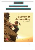 Test Bank for Survey of Accounting, 7th Edition by Edmonds & Olds, ISBN: 9781264442973, All 16 Chapters Covered, Verified Latest Edition