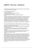 ABSITE - Pancreas - Questions  and answers rated A+2025/2026