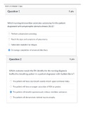 NUR 213 Module 5 Quiz  QUESTIONS AND ANSWERS. LATEST 2022