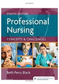 Professional Nursing Concepts Challenges 8th Edition by Beth Black Test Bank