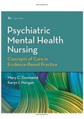 Psychiatric Mental Health Nursing 9th Edition Townsend Test Bank