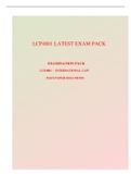 LCP4801 LATEST EXAM PACK INTERNATIONAL LAW PAST PAPER SOLUTIONS	     