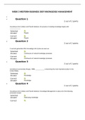 BUSI 3007 Midterm Exam WEEK 3 - KNOWLEDGE MANAGEMENT 