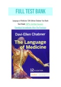 Language of Medicine 12th Edition Chabner Test Bank