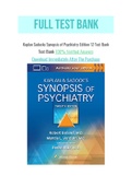 Kaplan Sadocks Synopsis of Psychiatry Edition 12 Test Bank