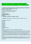 WGU C213 Final Exam Accounting for Decision Makers Questions and Answers (2022/2023) 100% Verified Answers