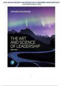 TEST BANK FOR ART AND SCIENCE OF LEADERSHIP, 8TH EDITION BY AFSANEH NAHAVANDI