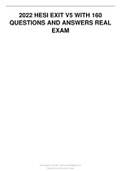 2022 HESI EXIT V5 WITH 160 QUESTIONS AND ANSWERS REAL EXAM    Stuvia.com - The Marketplace to Buy and Sell your Study Material      2022 HESI EXIT V5  WITH 160 QUESTIONS AND ANSWERS REAL EXAM