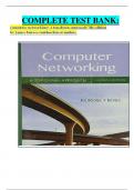 COMPLETE TEST BANK: computer networking: a top-down approach 7th edition by james kurose (author)latest update.