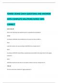 TOWER CRANE EXAM QUESTIONS AND ANSWERS WITH COMPLETE SOLUTIONS RATED 100% CORRECT