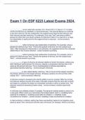 Exam 1 On EDF 6223 Latest Exams 2024.