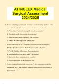 ATI NCLEX Medical Surgical Assessment 2024