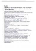 NUR-280 Final Exam Questions and Answers 100% verified