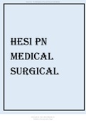 HESI PN MEDICAL SURGICAL 2021.