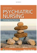 Psychiatric Nursing Contemporary Practice 6th Edition Boyd Test Bank