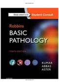 Robbins Basic Pathology 10th Edition Kymar Abbas Test Bank