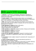 CITI training responsible conduct, RCR, Law, HTH 408 IRB (Answered) 100% score According to the U.S. Federal Research Misconduct Policy, fabrication involves: Making up data or results and recording or reporting them. Which of the following is most like