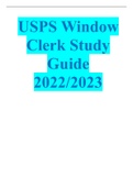 2022/2023 USPS Window Clerk Study Guide 