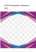 IOP3705 Assignment 4 (COMPLETE ANSWERS) Semester 2 2024 - DUE October 2024 ; 100% TRUSTED Complete, trusted solutions and explanations.
