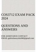 COS3712 Exam pack 2024(Computer Graphics)