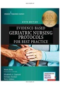 Test Bank for Evidence-Based Geriatric Nursing Protocols for Best Practice 6th Edition Boltz Test Bank