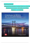 Solutions Manual Managerial Accounting: Creating Value in a Dynamic  Business Environment, 13th Edition by Hilton  Chapters 1 - 17 Complete