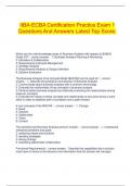   IIBA-ECBA Certification Practice Exam 1 Questions And Answers Latest Top Score.