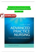 Test Bank For Advanced Practice Nursing Essentials for Role Development 4th Edition by Lucille A Joel All Chapters Completed ISBN:9789350906644 Newest Edition 2024 Instant Pdf Download