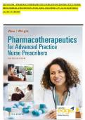 TEST BANK - PHARMACOTHERAPEUTICS FOR ADVANCED PRACTICE NURSE PRESCRIBERS, 6TH EDITION (WOO, 2024), CHAPTER 1-57 | ALL CHAPTERS | LATEST VERSION