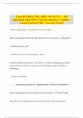 IAEM AEM Exam Study Guide and answers already passed | Graded A+