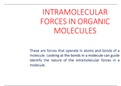 Intramolecular and Intermolecular forces in Organic Chemistry>>Detailed Notes