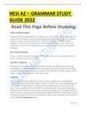 HESI A2 – GRAMMAR STUDY GUIDE 2022