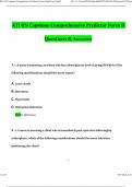 RN ATI Capstone Comprehensive Predictor Form B.pdf Form B Questions with 100% Correct Answers | Verified | Latest Update