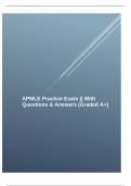 APMLE Practice Exam || With Questions & Answers (Graded A+)