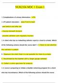 NUR2356 / NUR 2356  Multidimensional Care I / MDC 1 Final Exam 1QUESTIONS AND ANSWERS (2024/2025) (VERIFIED ANSWERS)Rasmussen College 140