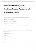 Workday HCM Pro Exam - Business Process Fundamentals Knowledge Check