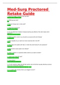 ATI MED SURG PROCTORED RETAKE GUIDE 