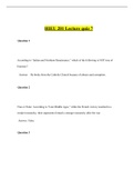 HIEU 201 Lecture Quiz 7 / HIEU201 Lecture Quiz 7 (3 Versions)(New, 2022-2023) : Liberty University 