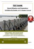 Test Bank for Hazard Mitigation and Preparedness 3rd Edition By Sandler & Schwab, ISBN: 9780367635770, All 13 Chapters Covered, Verified Latest Edition