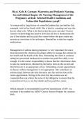 Ricci, Kyle & Carman: Maternity and Pediatric Nursing, Second EditionChapter 20: Nursing Management of the Pregnancy at Risk: Selected Health Conditions and Vulnerable Populations; prepU