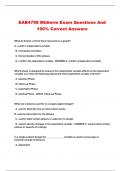 EAB4798 Midterm Exam Questions And 100% Correct Answers