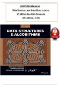 Solution Manual For Data Structures and Algorithms in Java, 6th Edition by Goodrich, Tamassia & Goldwasser, ISBN: 9781118771334, All 15 Chapters Covered, Verified Latest Edition