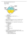 BIOL 1002 Supplemental Instruction Exam 5 Review Questions and Answers Latest Updated 2022-2023