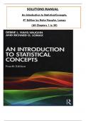 Solution Manual For An Introduction to Statistical Concepts, 4th Edition by Hahs-Vaughn & Lomax, ISBN: 9781138650558, All 20 Chapters Covered, Verified Latest Edition