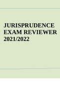 JURISPRUDENCE EXAM REVIEWER 2022 - Questions and Answers.