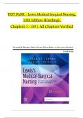 TEST BANK For -Lewis Medical Surgical Nursing, 12th Edition by Mariann M. Harding ,  All Chapters 1 to 69 complete Verified editon ISBN:9780323789615